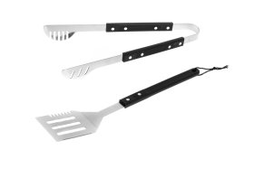 Kepimo ant grotelių įrankių rinkinys MUSTANG, mentelė 38 cm, žnyplės 34,5 cm