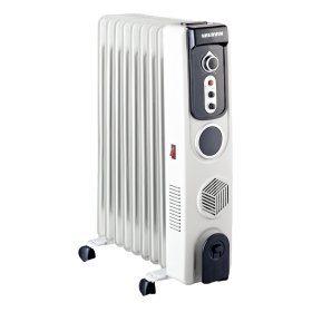 Tepalinis radiatorius HERVIN EQUIPMENT, 2000 W, 9 sekcijos, apšildomas plotas 25 m², su ventiliatoriumi, OH-2000W-9-FAN, A521090012