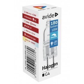 Halogeninė lempa AVIDE G4, 18W(=25W) eco