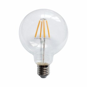 LED lempa ORRO, 6W, E27, G95, 230V, 2700K, 600  lm, filamentinė