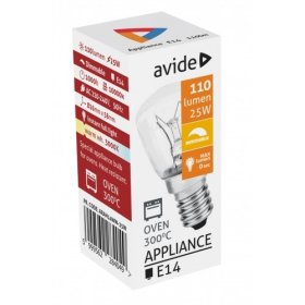 Kaitrinė lempa AVIDE At-4049, 25 W, E14, 300°C, orkaitei