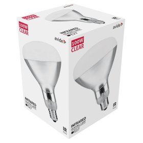 Kaitrinė lempa AVIDE At-7246, infrared, E27, 100W, skaidri