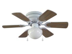 Pakabinamas šviestuvas su ventiliatoriumi G.LUX Gf-Muse, 1 x E14 40W, 810x810x300mm, baltos sp., sparnai apverčiami baltos/ąžuolo sp.