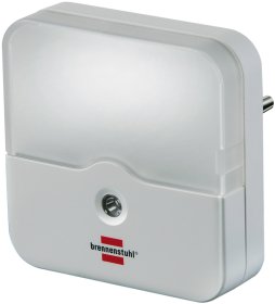 Sieninis šviestuvas BRENNENSTUHL, naktinis, su fotojutikliu, 0,85W, 2 LED, 1 lm, baltos sp., 1173220
