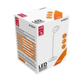 Stalinis šviestuvas AVIDE At-7668, 18 LED, 4 W (=40W), 4000K, 210 lm, IP20,  įkraunamas, baltas, sensorinis valdymas, USB lizdas, mikro USB