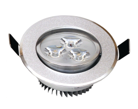 Įmontuojamas šviestuvas ORRO, LED 3 W, 220-240 V, 180 lm, 3300 K, 30.000 h, apvalus, sidabrinės spalvos