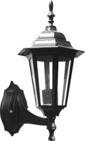 Lauko šviestuvas ORRO, 1 x 60 W, E27, IP54, 19 x 17 x 34 mm, sieninis, juodos spalvos, TLWK31-4B, A170770068