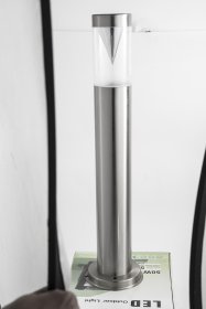 Lauko šviestuvas ORRO XH-HY013, LED 1W, pastatomas, IP54, 3000K, 450 mm, nerūdijančio plieno spalvos, A170690032