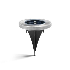 Lauko šviestuvas SUNLUX 8101, su saulės elementais/baterija, metalinis, įsmeigiamas, 13 x 13 x 4 cm, A170610065