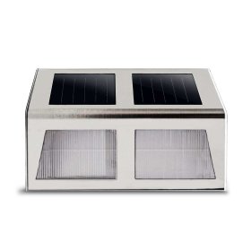 Lauko šviestuvas SUNLUX 8104, su saulės elementais/baterija, metalinis, sieninis, 15 x 11 x 4 cm, A170610066