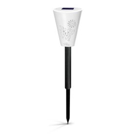 Lauko šviestuvas SUNLUX Sl10214, LED diodai: 1 LED x 0.06W; Elementai: 1.2V, 100mAH; Švietimo spalva: RGB; Korpusas: Plastikinis; Dydis: ø75x335mm