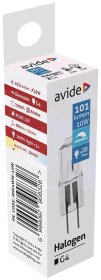 Halogeninė lempa AVIDE G4, 10W(=13W)