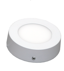 Įmontuojamas šviestuvas ORRO, panelė, paviršinė, LED 6 W, 220-240 V, 800 lm, 3000 K, apvali, baltos spalvos, 30000 h