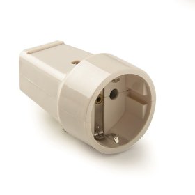 Lizdas kištukui FAMATEL 2101, su įž., baltos spalvos