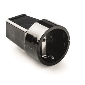 Lizdas kištukui FAMATEL 2101N, su įž., juodos spalvos