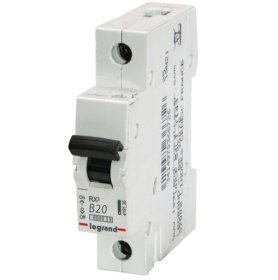 Automatinis išjungiklis LEGRAND 419137, 1P, 20 A, 6 kA, B
