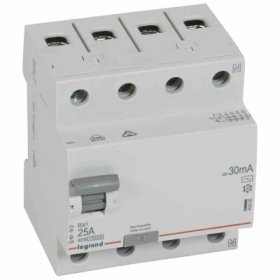 Nuotekio relė LEGRAND 402062, 4P, 25 A, 30 mA, AC