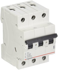 Automatinis išjungiklis LEGRAND 419238, 3P, 32 A, 6 kA, C