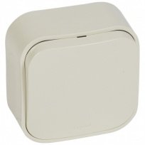 Mygtukas LEGRAND 782435, FORIX, 1 kl., pavirš., dr. kaulo sp., 6A, IP20