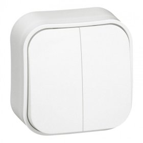 Jungiklis LEGRAND 782402, FORIX, 2 kl., pavirš., baltos sp., 10AX, IP20