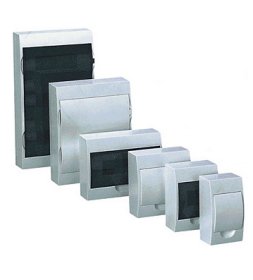 Automatinių išjungiklių skydelis SHCET 2272, 6 modulių, paviršinis, 3SD5-MG, balt. dur., IP20