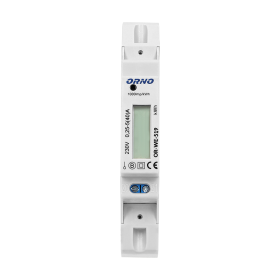 Modulinis elektros skaitiklis ORNO Or-We-521/501, 1 fazės, 5-40A, 230V, IP20, LCD ekranas, montuojamas ant DIN bėgelio, 02445S
