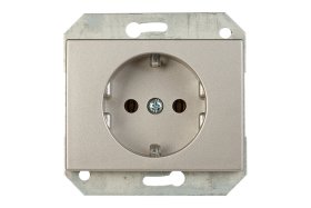 Kištukinis lizdas VILMA XP500, 1 vietos, įleidžiamas, su įž., šampano spalvos, RP16-002-02 XP