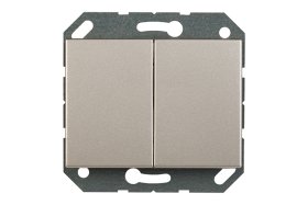 Jungiklis VILMA XP500, 2 klavišų, įleidžiamas, šampano spalvos, P510-020-02 XP