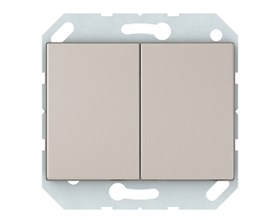 Jungiklis VILMA XP500, 2 klavišų, įleidžiamas, su pašvietimu, šampano spalvos, P510-020-12 XP