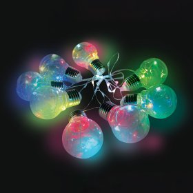 LED kalėdinė, G50x8 girlianda, 8 led, 3xAA, spalvota , IP20