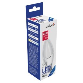LED lemputė AVIDE, 4.5W, E14 žvakė, CW, 6400K, 220-240V, 470 lm.
