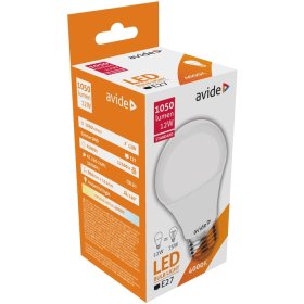LED lempa AVIDE At-2458, 12W (=75-76W), E27 A60, NW, 4000K, 220-240V, 1030-1070 lm, 25.000 val.