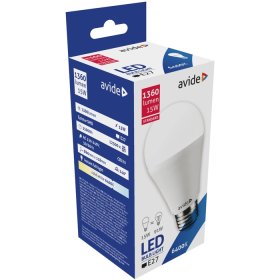 LED lempa AVIDE At-9143, 15W (=91-92W), E27 A60, CW, 6400K, 220-240V, 1340-1370 lm, 25.000 val.