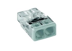 Jungtis laidams WAGO 2273-202/5, 2 x 0,5-2,5mm, baltos spalvos, 5 vnt.