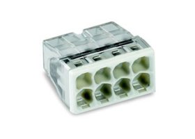 Jungtis laidams WAGO 2273-208/5, baltos spalvos, 5 vnt.