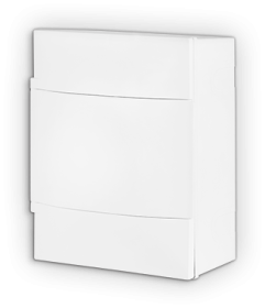 Automatinių išjungiklių skydelis LEGRAND 134104, PLACTIBOX S 4 modulių, paviršinis, baltas su baltomis durelėmis, IP40