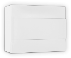 Automatinių išjungiklių skydelis LEGRAND 135201, PLACTIBOX S 12 modulių, paviršinis, baltas, kompl. su kontakt. kaladėlėmis nuliui ir įž., IP40