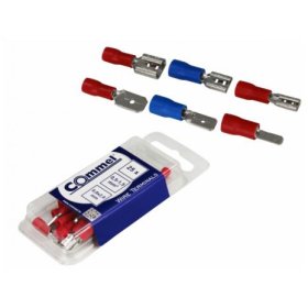 Laido antgalis COMMEL 365-811, Plokščias kištukas, 0,5-1,5 mm2, 0,8x2,8 mm, 25 vnt.