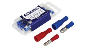 Laido antgalis COMMEL 365-862, Apvalus kištukas, 1,5-2,5 mm2, skersmuo 5,0 mm, 25 vnt.