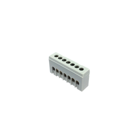 Kontaktinė kaladėlė MOREK MAD1007A15, 7 vietų, fazinis, A7H, 7 x 16 mm², IP20, pilkos spalvos