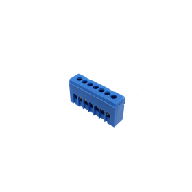 Kontaktinė kaladėlė MOREK MAD1007N15, 7 vietų, nulinis, N7H, 7 x 16 mm², IP20, mėlynos spalvos