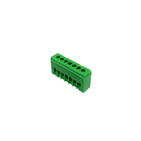 Kontaktinė kaladėlė MOREK MAD1007G15, 7 vietų, įžeminimo, PE7H, 7 x 16 mm², IP20, žalios spalvos