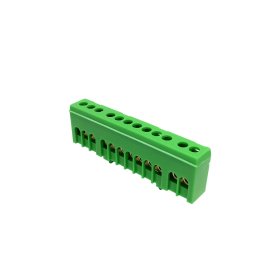 Kontaktinė kaladėlė MOREK MAD1012G15, 12 vietų, įžeminimo, PE12H, 12 x 16 mm², IP20, žalios spalvos