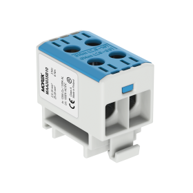 Gnybtas MOREK MAA2035B10, OTL35-2, 2xAl/Cu, 2,5 - 35 mm², 1000 V, mėlynos spalvos