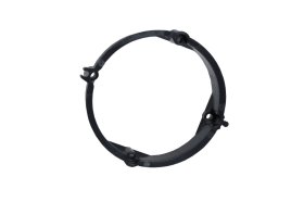 Montažinės dėžutės žiedas - paaukštinimas LIREGUS Mdp-12, 70 x 12 mm, b/sr., juodos spalvos