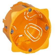 Montažinė dėžutė LEGRAND 80051, 1 vietos, oranžinės spalvos