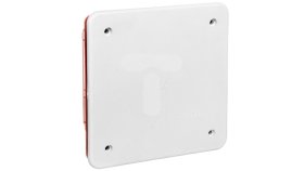 Montažinė dėžutė ELETTROCANALI Ec350C1, 92 x 92 x 45 mm, p/t, su dangteliu