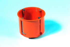 Montažinė dėžutė SIMET, 60 mm, g/k, pagilinta, oranžinės spalvos