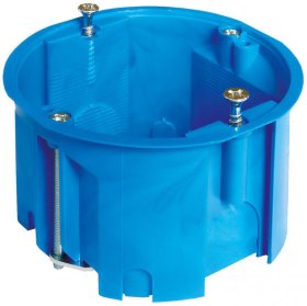 Montažinė dėžutė SIMET, 60 mm, g/k, nepalaiko degimo, mėlynos spalvos