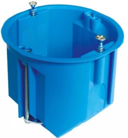 Montažinė dėžutė SIMET, 60 mm, g/k, pagilinta, nepalaiko degimo, mėlynos spalvos